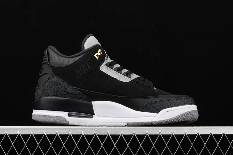 All categories Air Jordan Jordan series basketball shoes Air Jordan 3 Air Jordan 3 Retro Tinker AJ3 Joe 3 reflective black cement CK4348-007